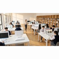 Customizable Touch All in One PC Intel i3 i5 i7 Windows 11 for School Computer Lab Language Teaching 3 Year Warranty ODM OEM