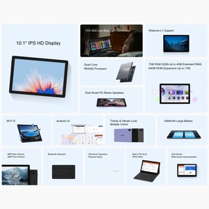 แท็บเล็ต DOOGEE U9 ขายส่ง หน้าจอ IPS 10.51 นิ้ว 7GB(3+4) 64GB แบตเตอรี่ 5060mAh ตัวเครื่องโลหะบาง 7.4 มม. ลำโพงสเตอริโอ Quad ความละเอียดสูง - Product Image 6