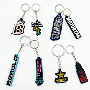 Promotional 2D 3D Anime Keychains Custom Silicone Keychains Carabiners Soft PVC Keyring Accessories Cheap Custom Keychains