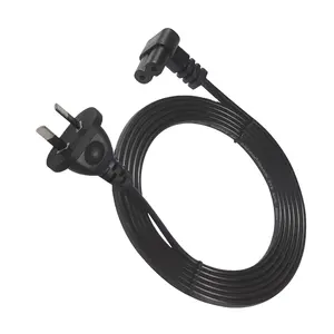 Steker betina IEC 320 C7 standar Australia ke AS/NZS 3112 AU 2 prong kabel adaptor daya PC