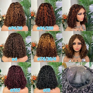 วิกผมเวียดนามแท้ SDD 12 นิ้ว ลอนหรูหราแบบ Water Wave  ไม่ต้องใช้กาว  พร้อมเชือกผูกปิดผม  มีหลายสี วิกผมบ๊อบ ขายดี - Product Image 6
