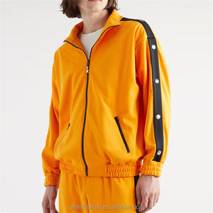 Custom Tear Away Estilos Side Stripes <span class=keywords><strong>Undone</strong></span> Botones Chaqueta de chándal para los hombres - Product Image 2