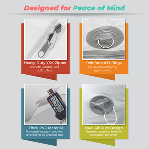 Casa de burbujas inflable de 10 pies/3m, globo transparente de PVC, globo de burbujas inflable, tienda de campaña, casa inflable de rebote de burbujas - Product Image 5