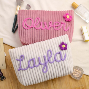 Uionen Personalized Custom-made Wool Name Cosmetic Bag for Portable <b>Toiletry</b> <b>Storage</b> and Travel/duty-free Use - Product Image 4