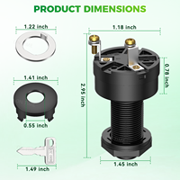 Interruptor de llave de encendido para carrito de Golf, 101826201, para Coche Club, Ds Electric 1996 +