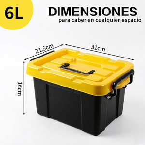 Conteneur de stockage alimentaire Ele-Gate 6L avec poignée renforcée, en plastique sans BPA - Product Image 4