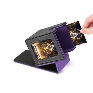 Sac à dos en cuir PU MIO Two Win Dows, boîte <span class=keywords><strong>de</strong></span> qualité pour cartes <span class=keywords><strong>de</strong></span> jeu <span class=keywords><strong>Yu</strong></span>-<span class=keywords><strong>Gi</strong></span>-Oh Commander, jeux d'échecs, enfants, capacité <span class=keywords><strong>de</strong></span> 100+ cartes - Product Image 2