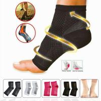 Hommes Femmes 20-30mmHg Open Toe Socks Compression Ankle Brace For Plantar Fasciitis