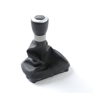 Pommeau de levier de vitesse en cuir pour voiture, 5 ou 6 vitesses, design ergonomique pour Seat - Product Image 3