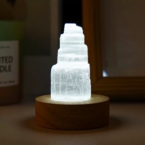 Tinh thể tự nhiên Tháp Trắng selenite điểm handmade đá quý tháp thô selenite khuếch tán đá cho món quà - Product Image 3