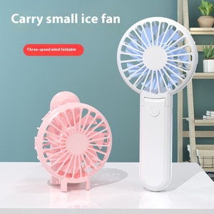 Ventilateur portable pliable d'extérieur avec affichage numérique, mini-ventilateur de bureau rechargeable USB - Product Image 3