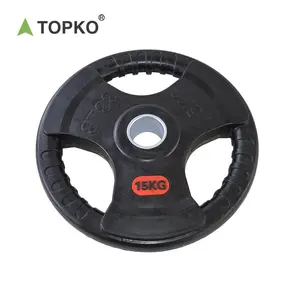 TOPKO टिकाऊ सस्ते दौर 20kg 50kg कच्चा लोहा लोहे का दंड वजन थाली उठाने जिम वाणिज्यिक बिक्री के लिए