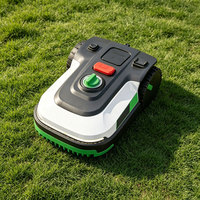 Tondeuse à gazon robotisée électrique 20V 4.0Ah avec fil de délimitation, contrôle par application, charge automatique pour jardins et pelouses privées de 600m²