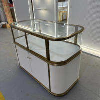 Schmuck- und Uhren-Vitrine Kiosk Transparentes Glas LED-Beleuchtung Museum Ausstellung Einzelhandelsgeschäft Einkaufszentrum