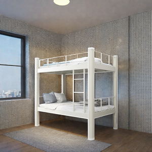 Vente directe d'usine de Guangzhou : Lits superposés métalliques robustes sur mesure, lits d'école pour dortoirs, lits superposés réglables en bois, pas chers - Product Image 6