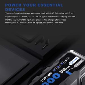 Arrancador de Baterías para Auto TOPDON V3000 con Linterna Integrada HKAD234 - Product Image 6
