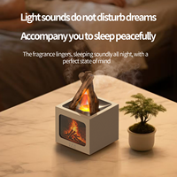 Humidificateur d'air ultrasonique OEM neuf en forme de foyer 3D, 7 couleurs LED, lumière de flamme, pulvérisateur de brume fine, diffuseur de parfum pour la maison