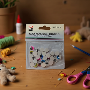 OJOS MANUALIDANDES ดวงตาพลาสติกทำมือขนาด 1 ซม. สีต่างๆ สำหรับงานประดิษฐ์ - Product Image 3
