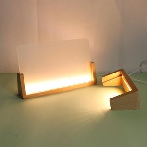 Base de Madera en Forma de U para Fotos, Base de Madera para Calendario Infantil, Marco Decorativo para Letras, Portafotos, Luz Nocturna Infantil - Product Image 1