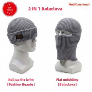 Pasamontañas con Logotipo Personalizado, Máscara de Esquí Transpirable, Impermeable, Térmica, de Forro Polar, Protector Facial, Cortavientos, para Ciclismo, Deportes, Fiestas, Unisex - Product Image 2