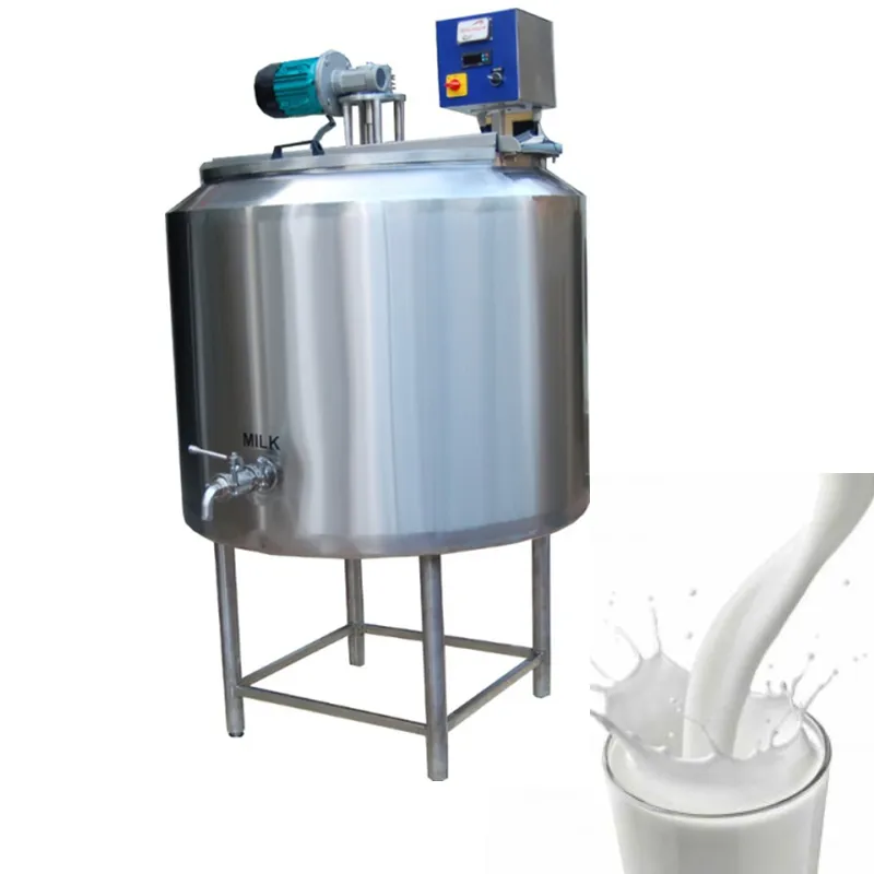 Hot sale factory supply multi-functional 100-6000L Jacket Milk pasteurization Tank with agitator for milk/juice/beverage plant