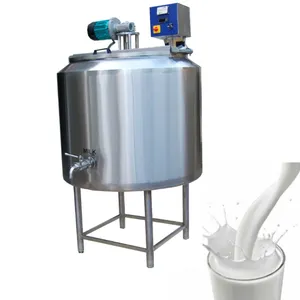 Venta caliente suministro de fábrica multifuncional 100-6000L chaqueta tanque de pasteurización de leche con agitador para leche/jugo/planta de bebidas