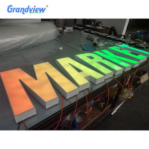 Publicité professionnelle <span class=keywords><strong>LED</strong></span> coloré lettre signalisation personnalisée <span class=keywords><strong>LED</strong></span> RGB logo lumineux signe pour les entreprises - Product Image 4