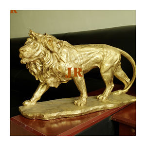 Iş hediye <span class=keywords><strong>Metal</strong></span> hayvan figürleri pirinç aslan figürleri küçük bronz aslan heykelleri masa dekorasyon için - Product Image 5