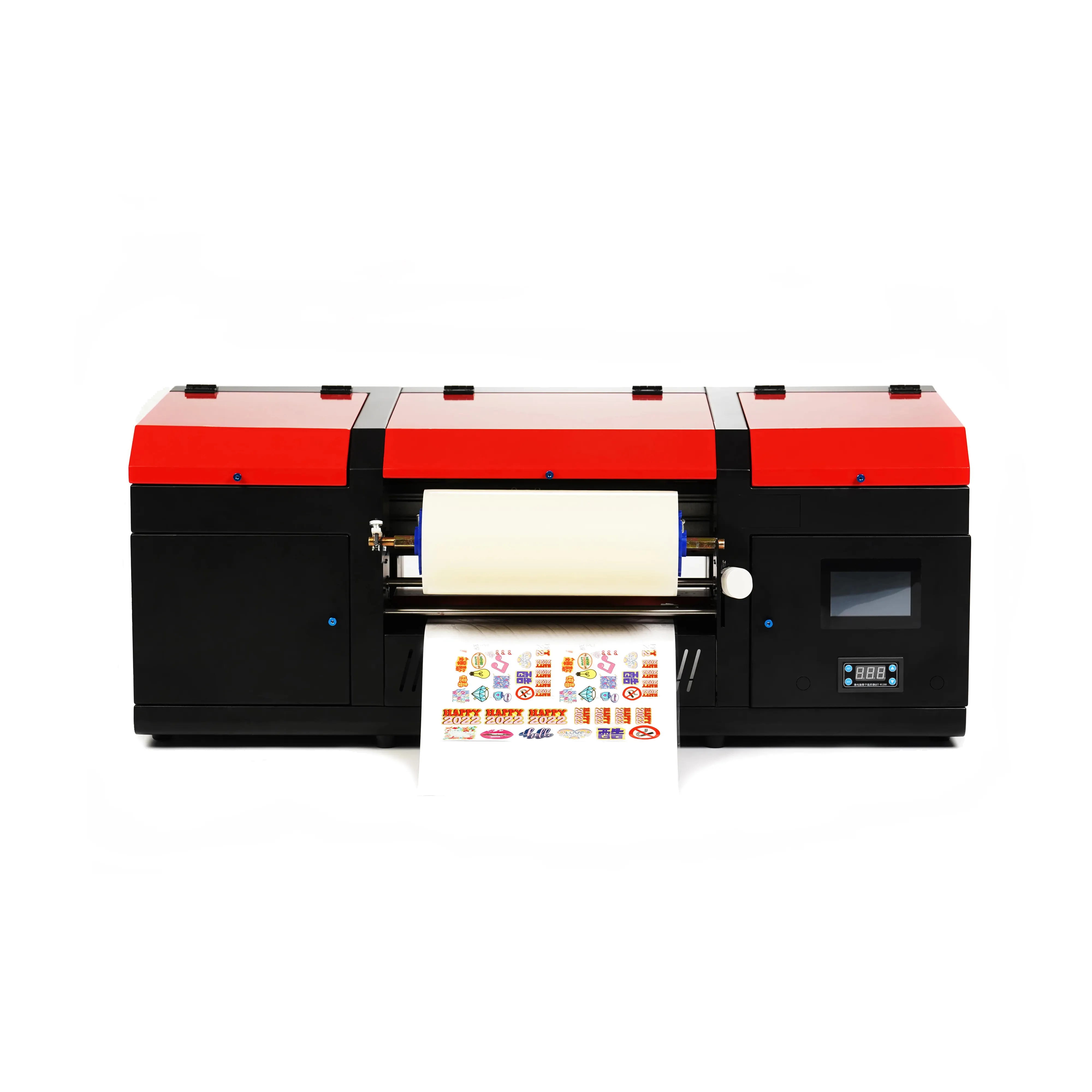 Impresora de pegatinas multifuncionales, máquina de impresión de 30cm, UV, DTF, 2 en 1, doble cabezal, impermeable, a prueba de polvo, en relieve, para exteriores