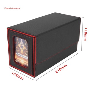 Caja de Cubierta de Cartas de Cuero Personalizada TCG para Cartas de Juego Yugioh, Juego de Mesa, Estuche de Almacenamiento de Cartas Coleccionables - Product Image 5