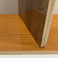 Porte de placard moderne en panneau MDF mélaminé E0 sablé, motif marbre et acrylique haute brillance, finition miroir, pour armoire intérieure