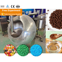 Machine automatique de revêtement de sucre pour amandes, noix, cacahuètes, machine de revêtement de bonbons au chocolat