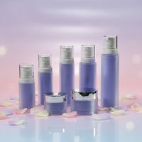 럭셔리 핑크 이중 병 로션 플라스틱 펌프 스프레이어 30ml-120ml 용량 스킨케어 세럼 스크린 인쇄 표면