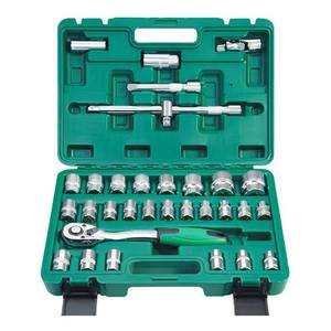 Nouveaux coffrets d'outils Steeltreks : Clé à cliquet 24T, boîtes à outils avec outils inclus, jeu de clés à douilles 37 pièces 1/2 pouce - Product Image 4