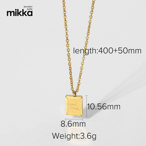 Gioielli in acciaio inossidabile catena placcata oro 18 carati cuore occhi malvagi sole con collana con ciondolo in pietra preziosa per regalo donna - Product Image 6