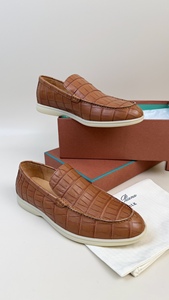 Mocasines de Cuero 100% para Hombre, con Punta en Pico, Cómodos, Planos, Casuales, Sin Cordones - Product Image 6