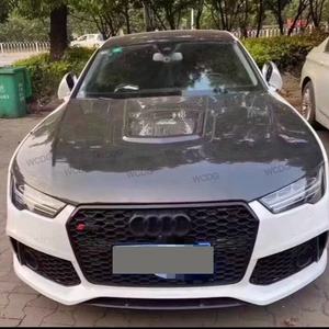 Cofano anteriore in fibra di carbonio per <span class=keywords><strong>Audi</strong></span> A6 S6 <span class=keywords><strong>RS6</strong></span> A7 RS7 2012-2018 potenziato stile IMP cofano motore anteriore copricalvola parti auto - Product Image 5