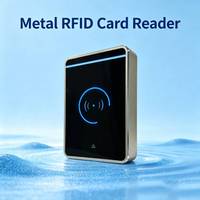 Lecteur de cartes NFC compatible étanche 13,56 MHz, lecteur de cartes RFID en métal pour contrôle d'accès, système d'accès aux portes