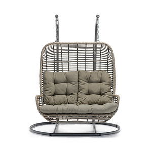 High Quality Indoor and Outdoor Garden Double <b>Rocking</b> <b>Chair</b> Rattan Furniture Outdoor Swing <b>Chair</b> - Product Image 5