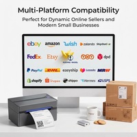 Imprimante d'étiquettes thermiques sans fil portable de 4 pouces pour les petites entreprises, imprimante d'étiquettes thermiques, imprimante d'étiquettes d'expédition