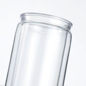 Lot de 25 gobelets en plastique acrylique sans BPA de 16 oz avec trou et bouchon, double paroi, trou pré-percé pour utilisation en fête - Product Image 4