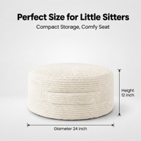 Meuble de rangement pour livres pour enfants, écologique, fait main, blanc, avec coussin de siège
