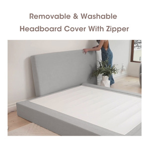Juego de Muebles de Dormitorio con <span class=keywords><strong>Cabecera</strong></span> Tapizada Moderna de Alta Calidad, Fabricada a Medida, con Marco de Espuma Suave y Funda Extraíble y Lavable - Product Image 3