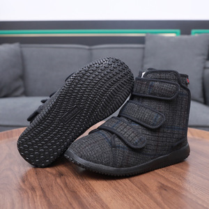 Toda la temporada cálido Unisex malla superior goma/PU suela transpirable antiestático grasa hinchada amplia Espalda alta azúcar pie paño de lana - Product Image 2