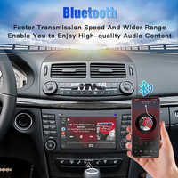 Lecteur DVD de voiture STWEI 7 pouces avec écran tactile, Carplay, lecteurs multimédias vidéo, radio, Bluetooth, navigation GPS pour Mercedes Classe E W211