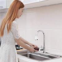 Robinet automatique d'eau chaude et froide avec capteur de mouvement, design moderne, adaptateur de robinet pour cuisine, pour hôtels