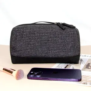 Oxford Fabric Water proof Checkered Makeup Bag Kosmetische Make-up Bag Wasserdichte Tasche und Organizer