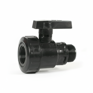 Valvola a Sfera in Nylon da 1/2\" con Controllo Manuale e Pneumatico per Acqua, Confezione da 5 - Personalizzabile con Supporto OEM - Product Image 1