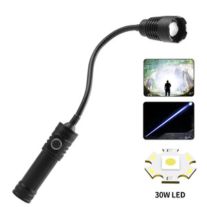 Yunmai Cob Flexible Tube <b>Flashlight</b> <b>Rechargeable</b> Work Light Portable With Magnet And Zoom Feature - Product Image 2