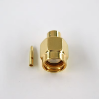 Cable RG402 de 0.141'' con Conector Coaxial RF SMA Macho Recto, Impermeable, para Antena